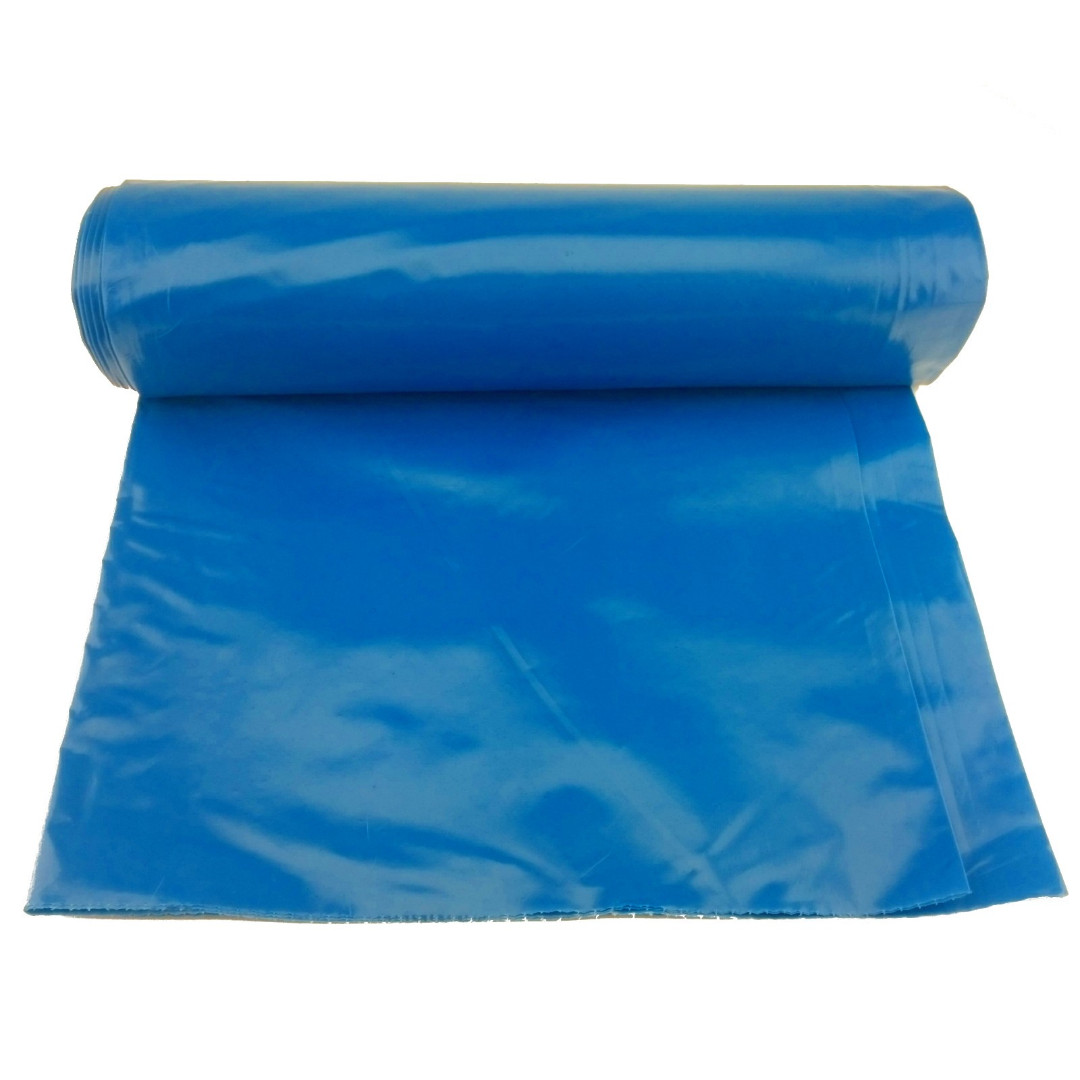 Мусорные мешки ПВД 70x110 см, 60 мкм, 120 л, синие (в пластах)
