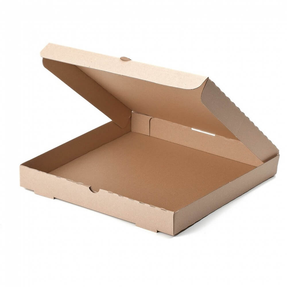 Коробка для пиццы 220x220x40 мм бурая