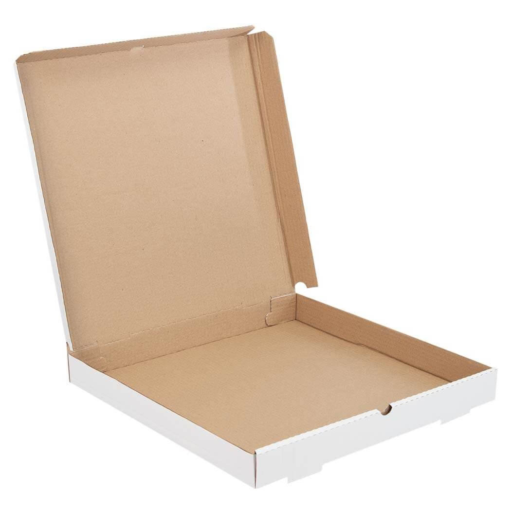 Коробка для пиццы 340x340x45 мм белая