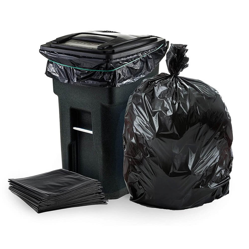 Мешки для мусора ПВД 90x140 см, 60 мкм, 240 л (в пластах)